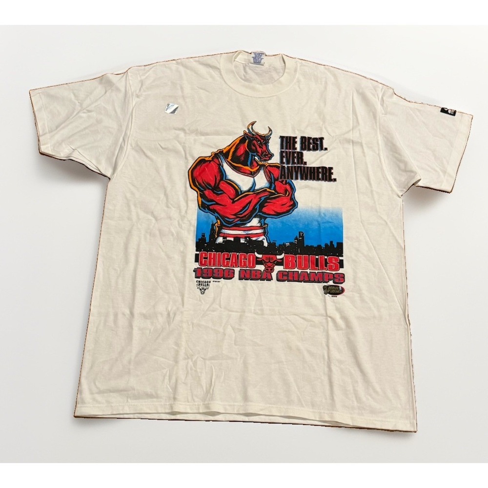 Starter Chicago Bulls 1996 NBA Champs Shirt XL New Deadstock Michael Jordan